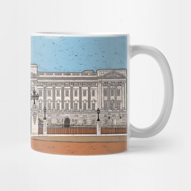 Buckingham Palace Coloured Pencil Illustration by AdamRegester